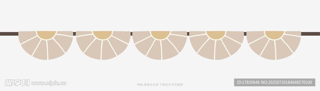 扇形裝飾掛飾