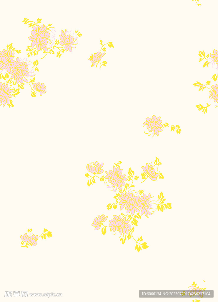 淡雅花卉背景圖