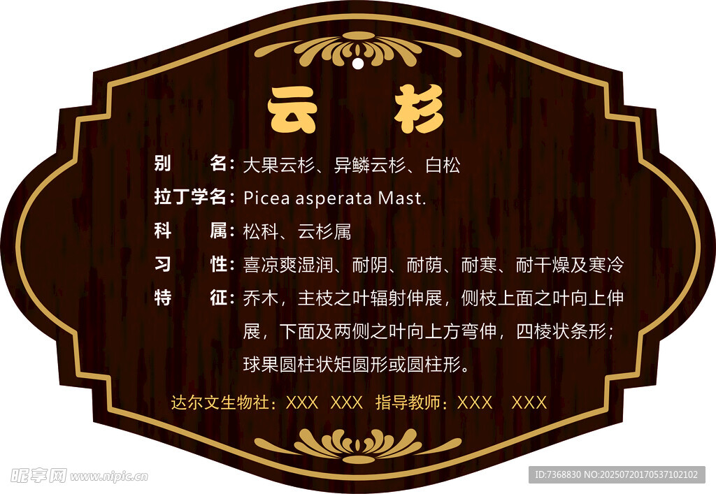 綠植吊牌