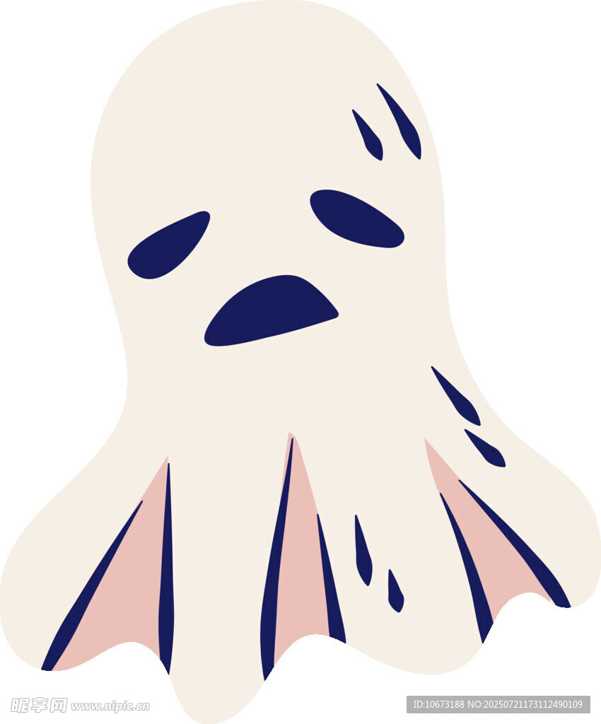 悲傷幽靈插畫