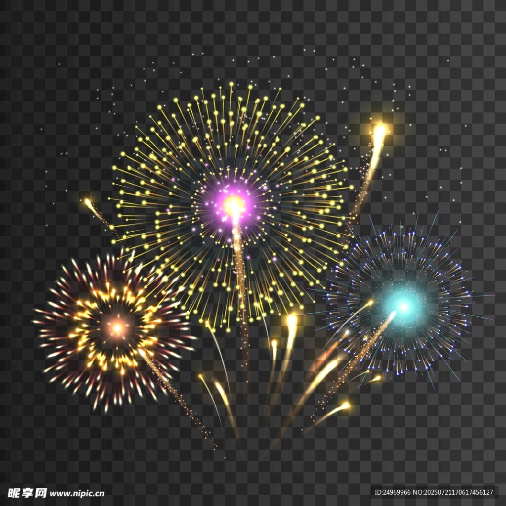 絢麗煙花綻放