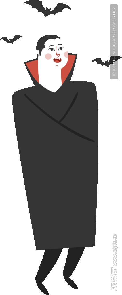 經(jīng)典吸血鬼形象插畫