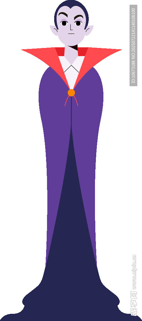 經(jīng)典吸血鬼形象插畫(huà)