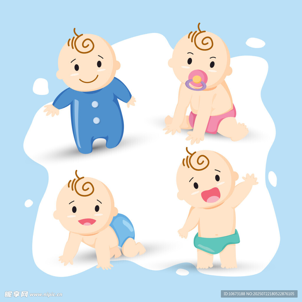 可愛嬰兒形象與服飾展示