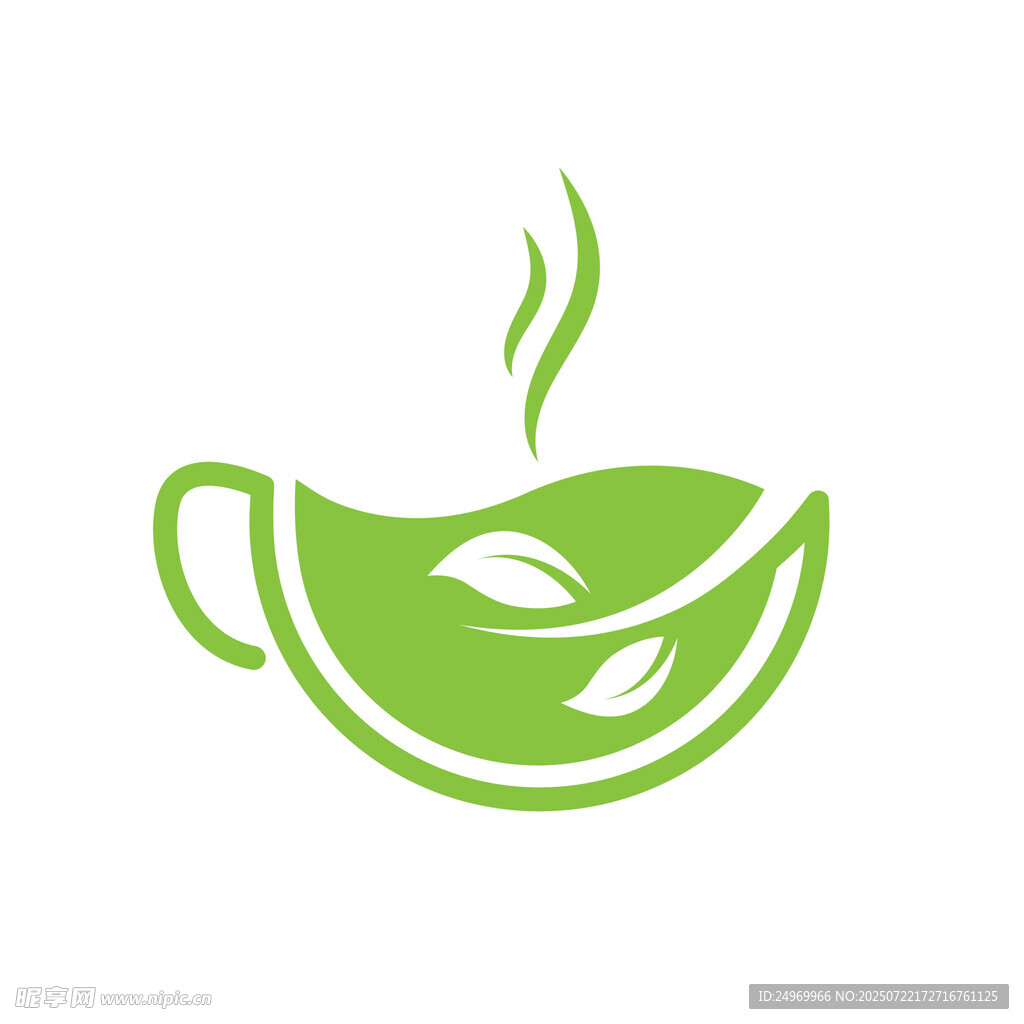 綠葉茶杯圖標(biāo)