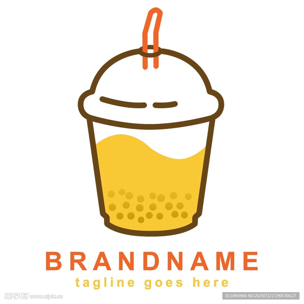 創(chuàng)意紙杯飲品標(biāo)志設(shè)計(jì)