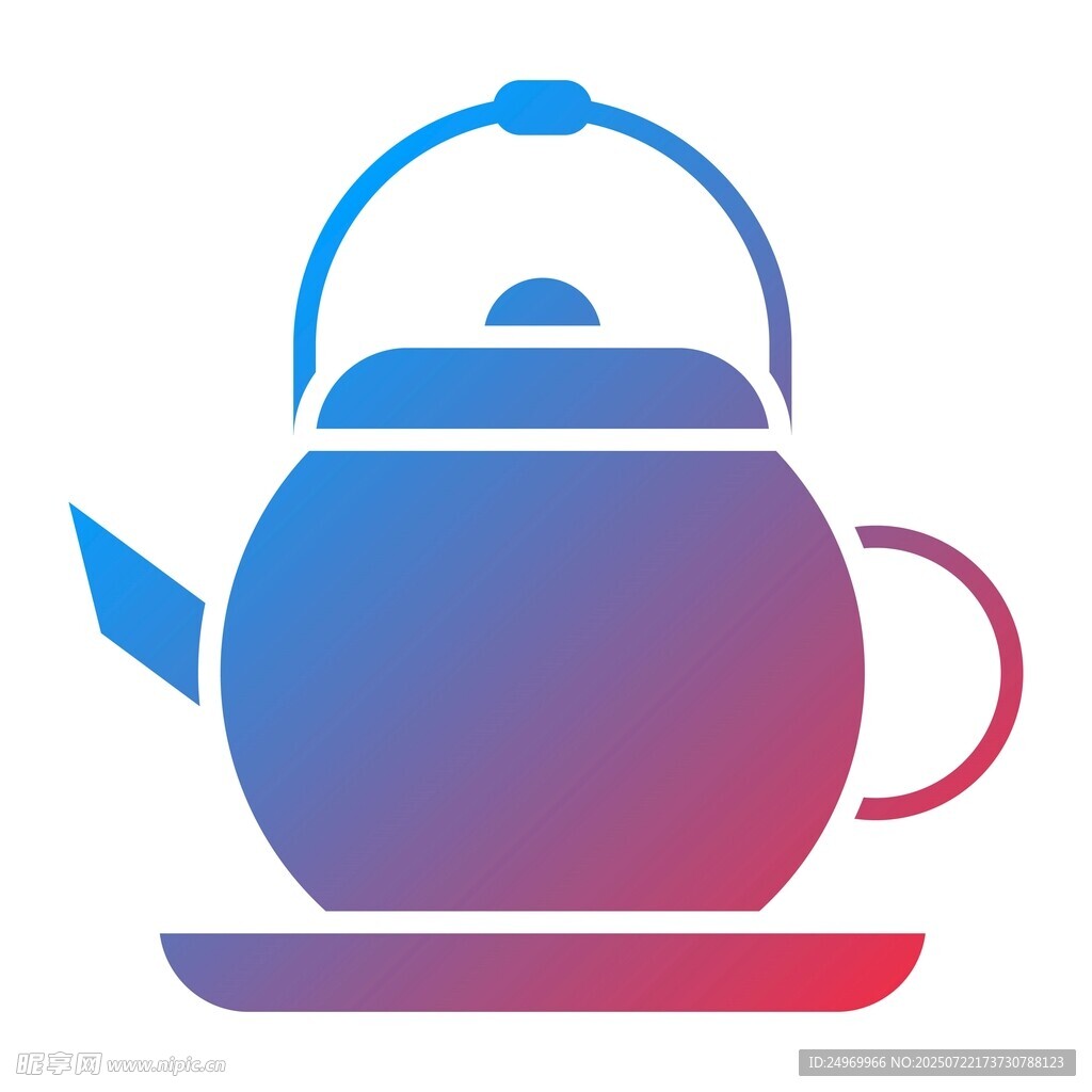 多彩漸變茶壺圖標(biāo)
