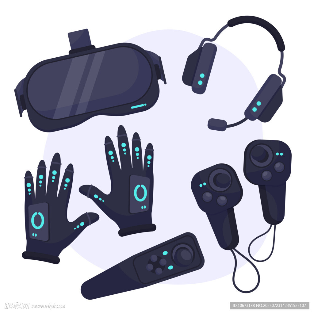 VR設(shè)備套裝展示