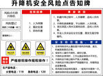升降安全風(fēng)險(xiǎn)點(diǎn)告知牌