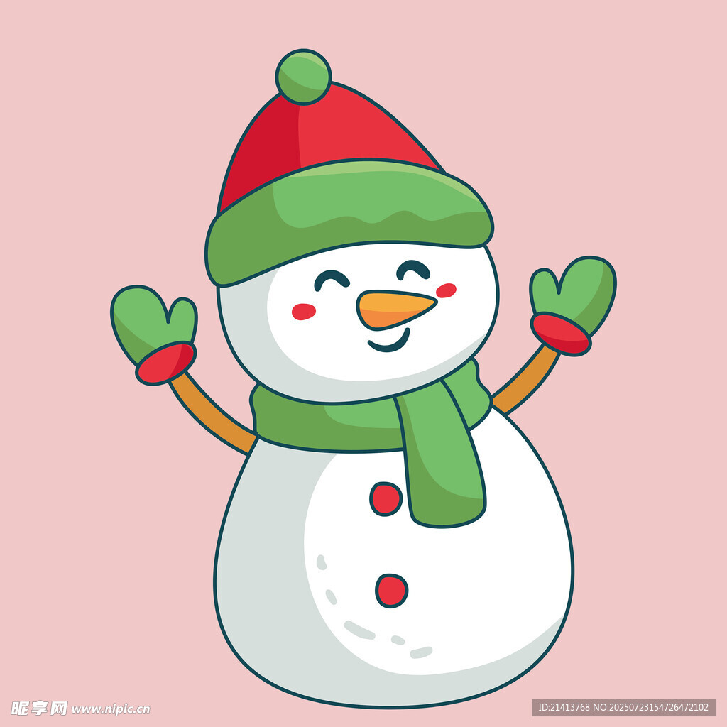 可愛雪人形象