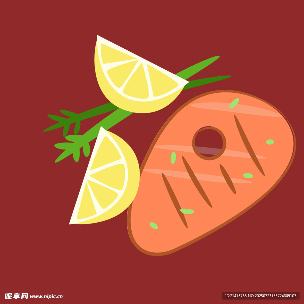 香煎三文魚配檸檬香草