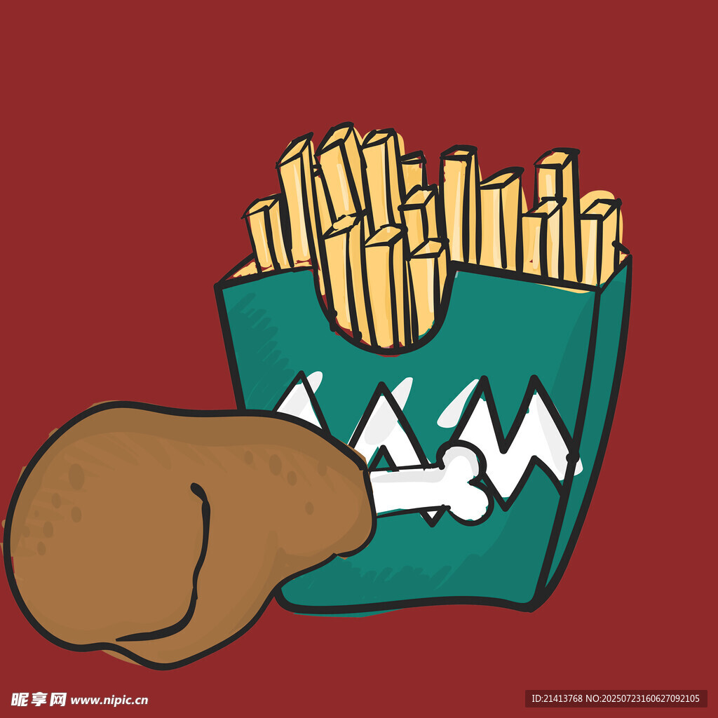 薯條與土豆的趣味組合