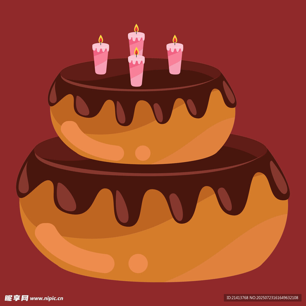 雙層巧克力生日蛋糕