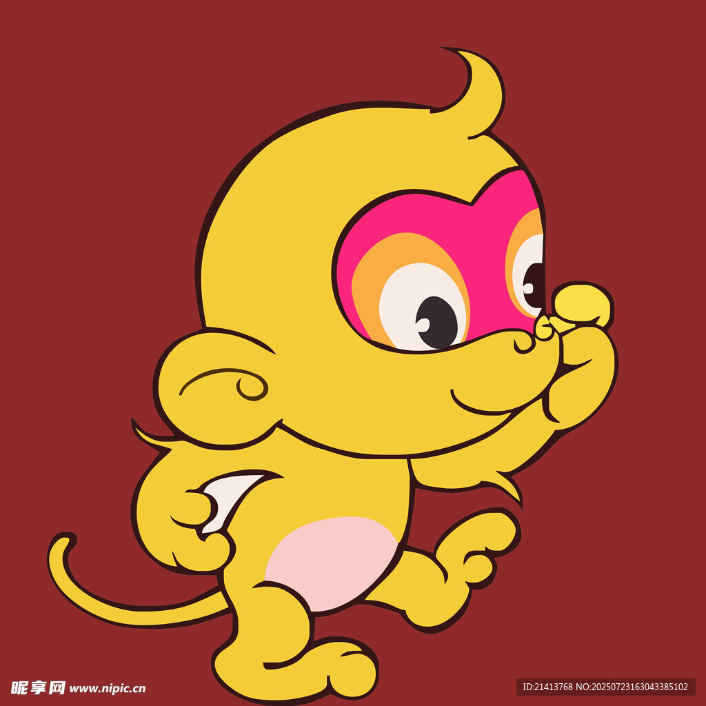 可愛小猴卡通形象