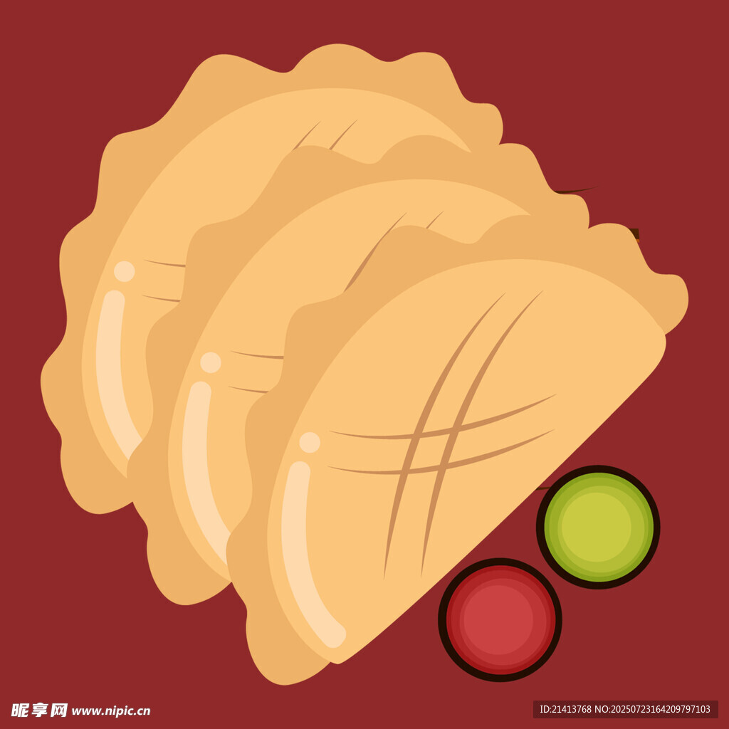 美味餃子配蘸料