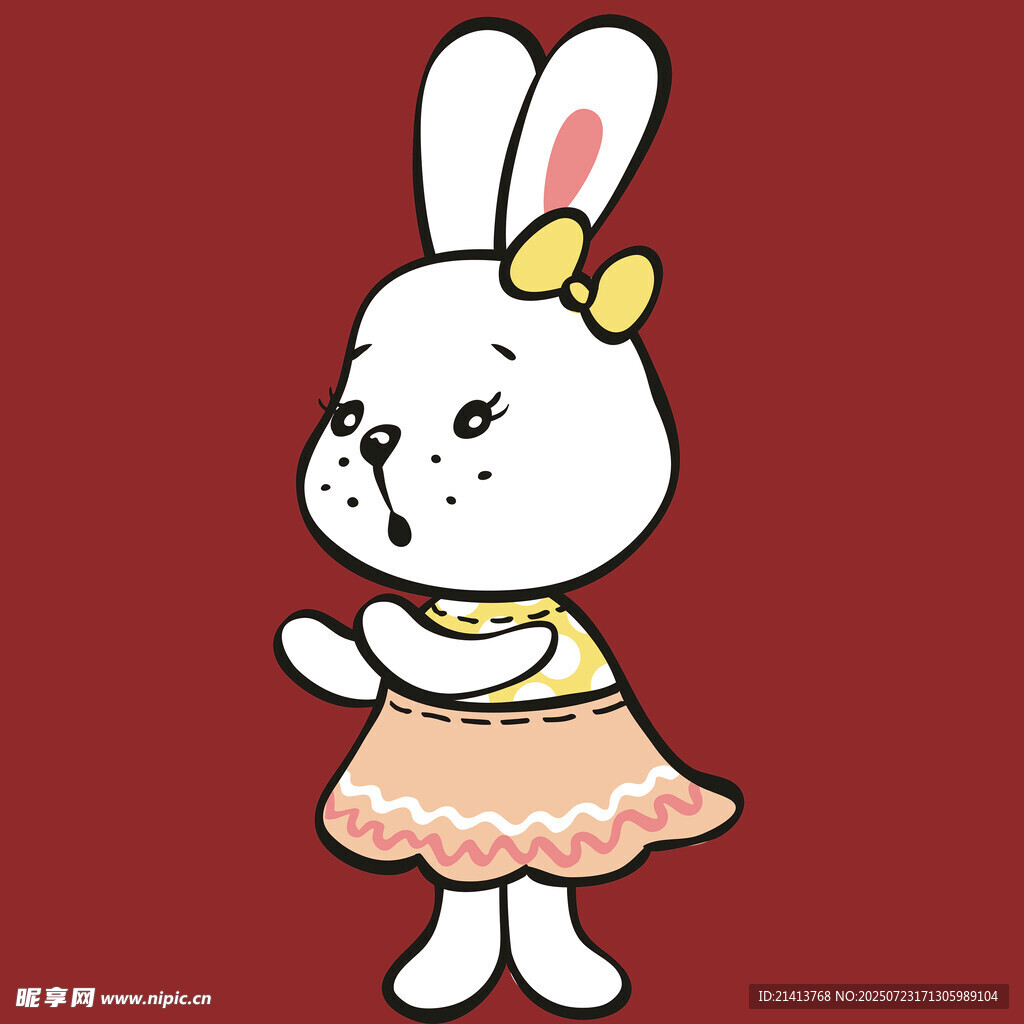 穿裙小兔