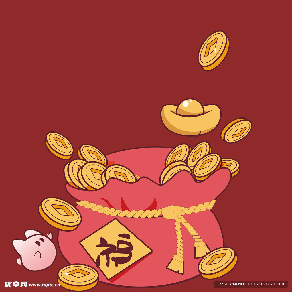 福袋金幣灑落迎好運(yùn)