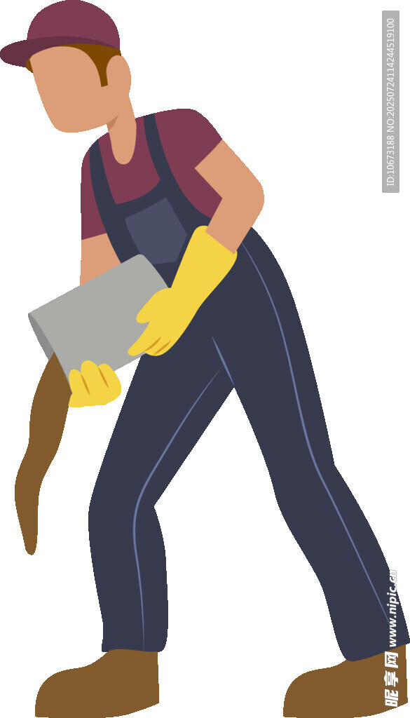 工人手持工具辛勤勞作