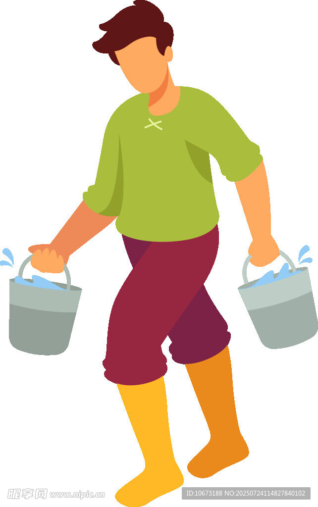 提水桶的農(nóng)民