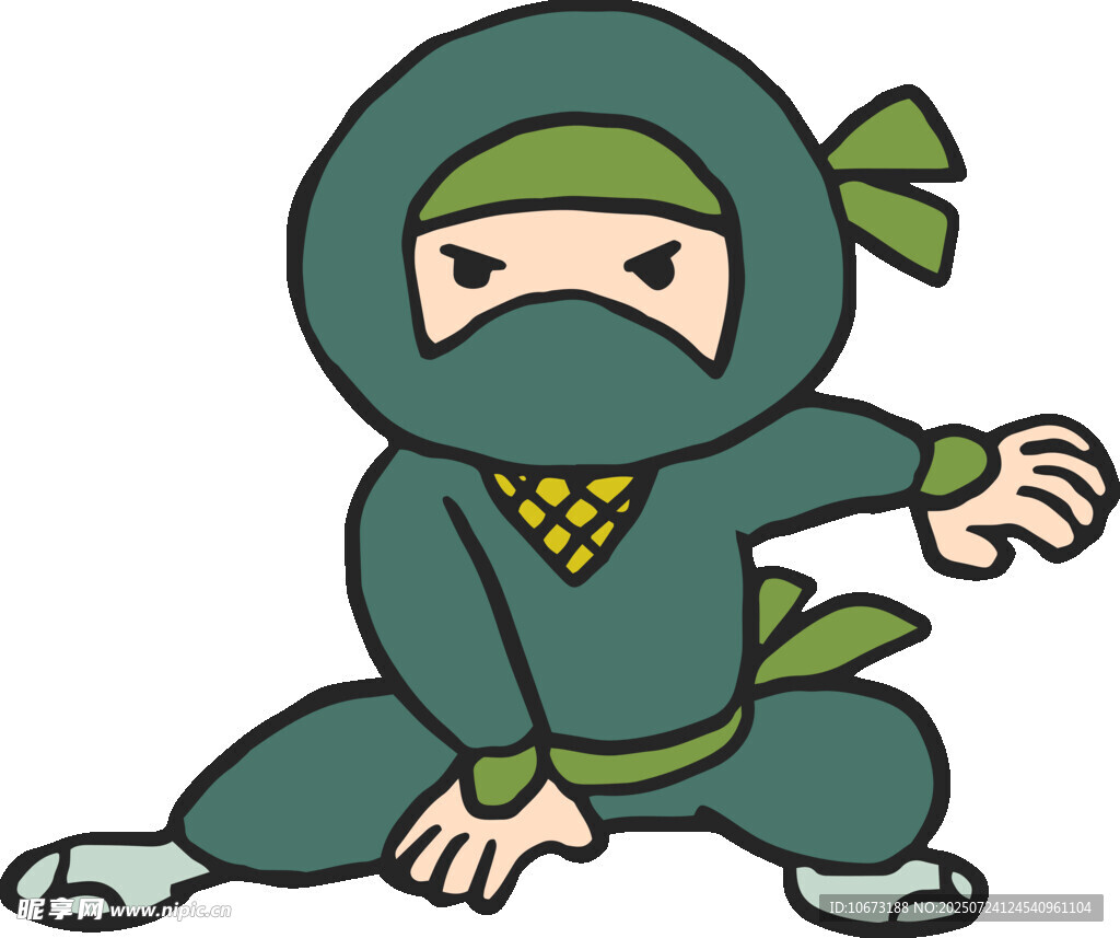 綠色忍者卡通形象