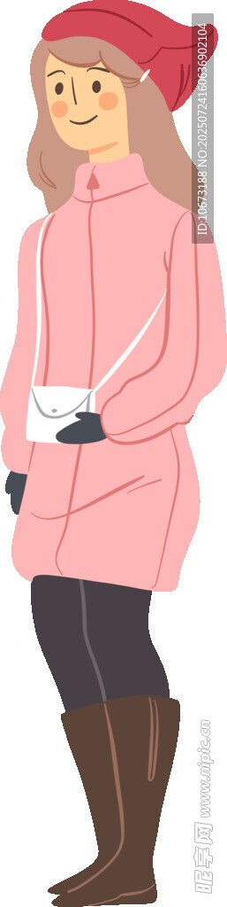 冬日時(shí)尚穿搭的兩位女士