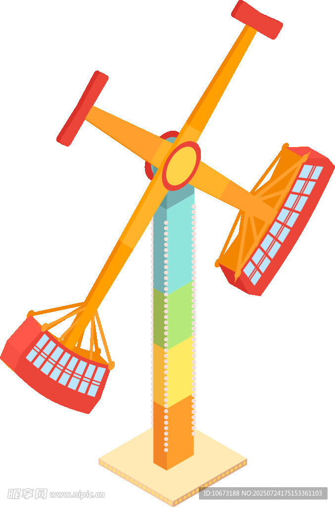 彩色旋轉摩天輪玩具