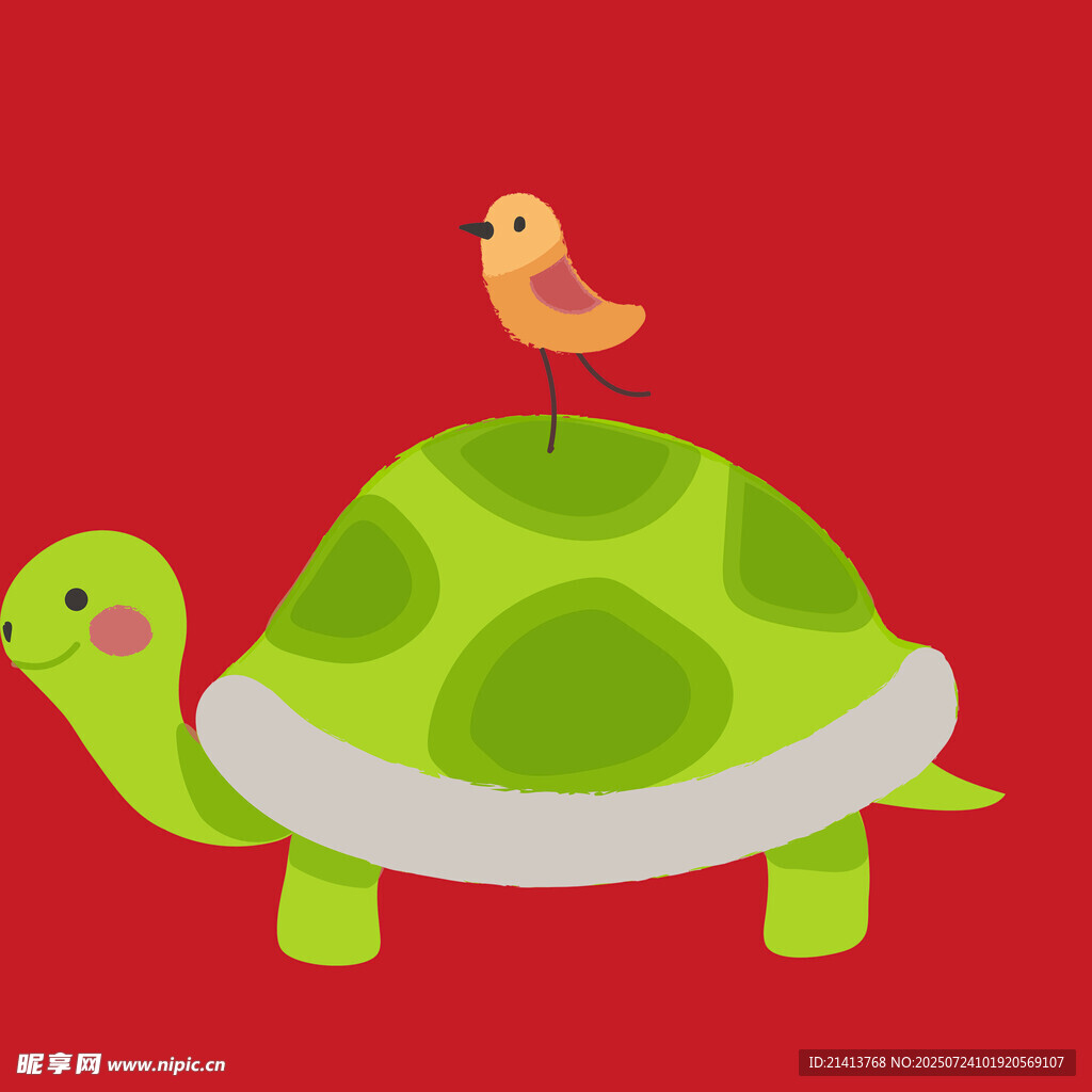 烏龜背上的小鳥(niǎo)