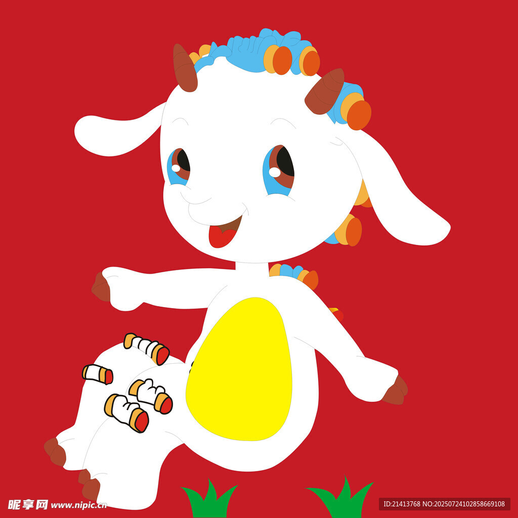 可愛卡通小羊形象設(shè)計(jì)