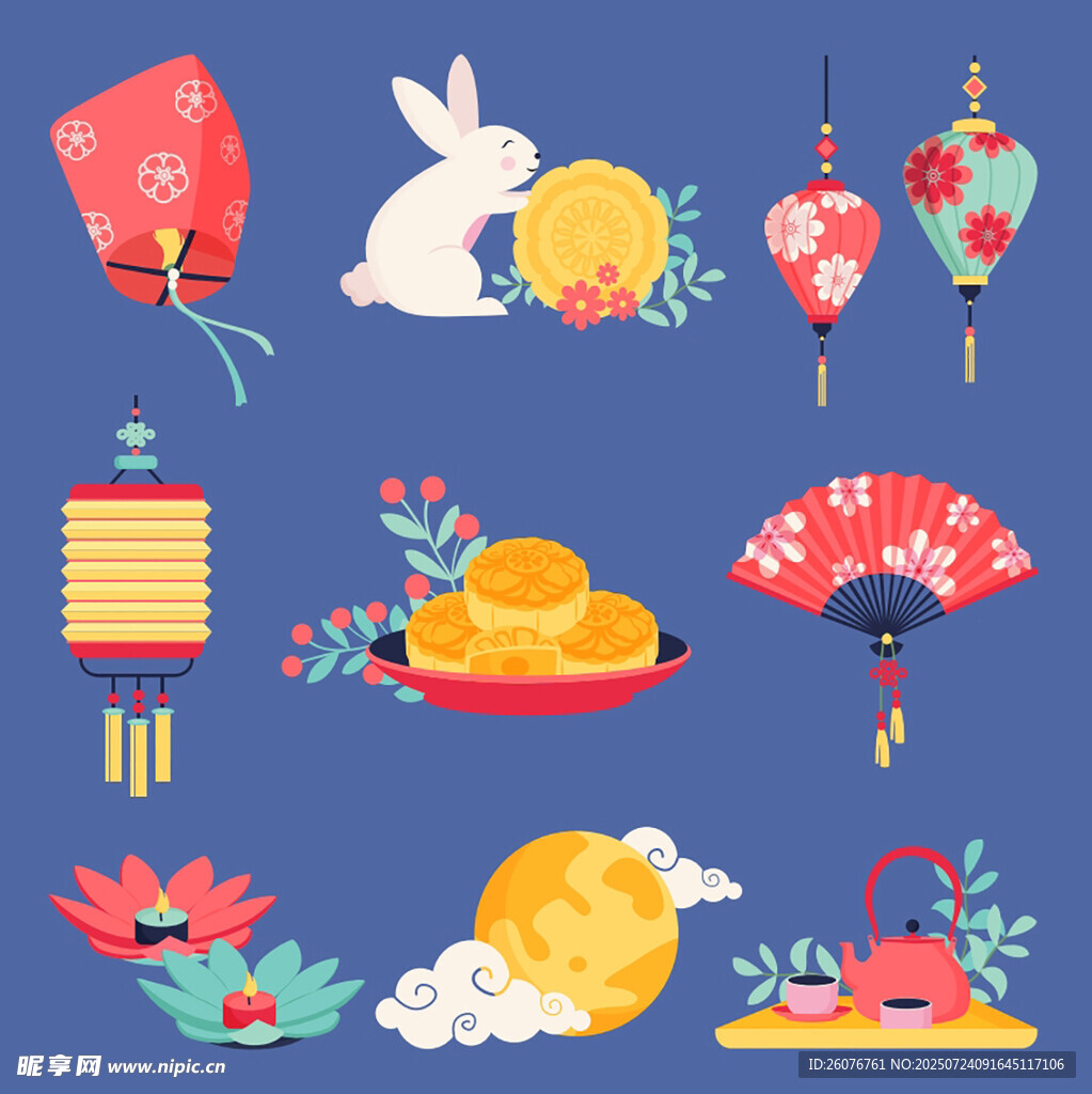 中式傳統(tǒng)節(jié)日元素集合