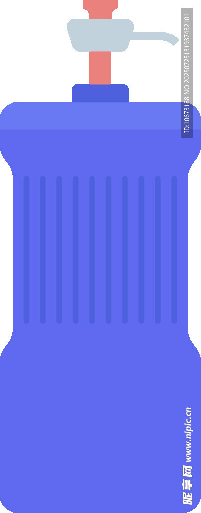 藍(lán)色塑料水桶帶龍頭