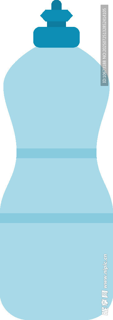 藍(lán)色簡(jiǎn)約塑料瓶圖標(biāo)