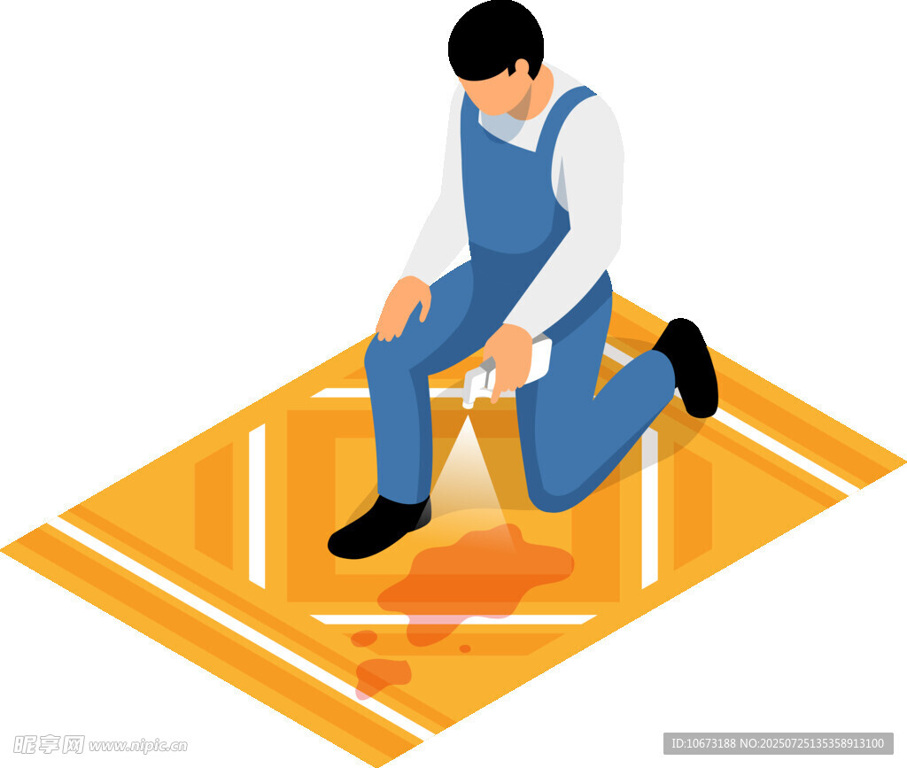 工人專(zhuān)注鋪設(shè)瓷磚場(chǎng)景