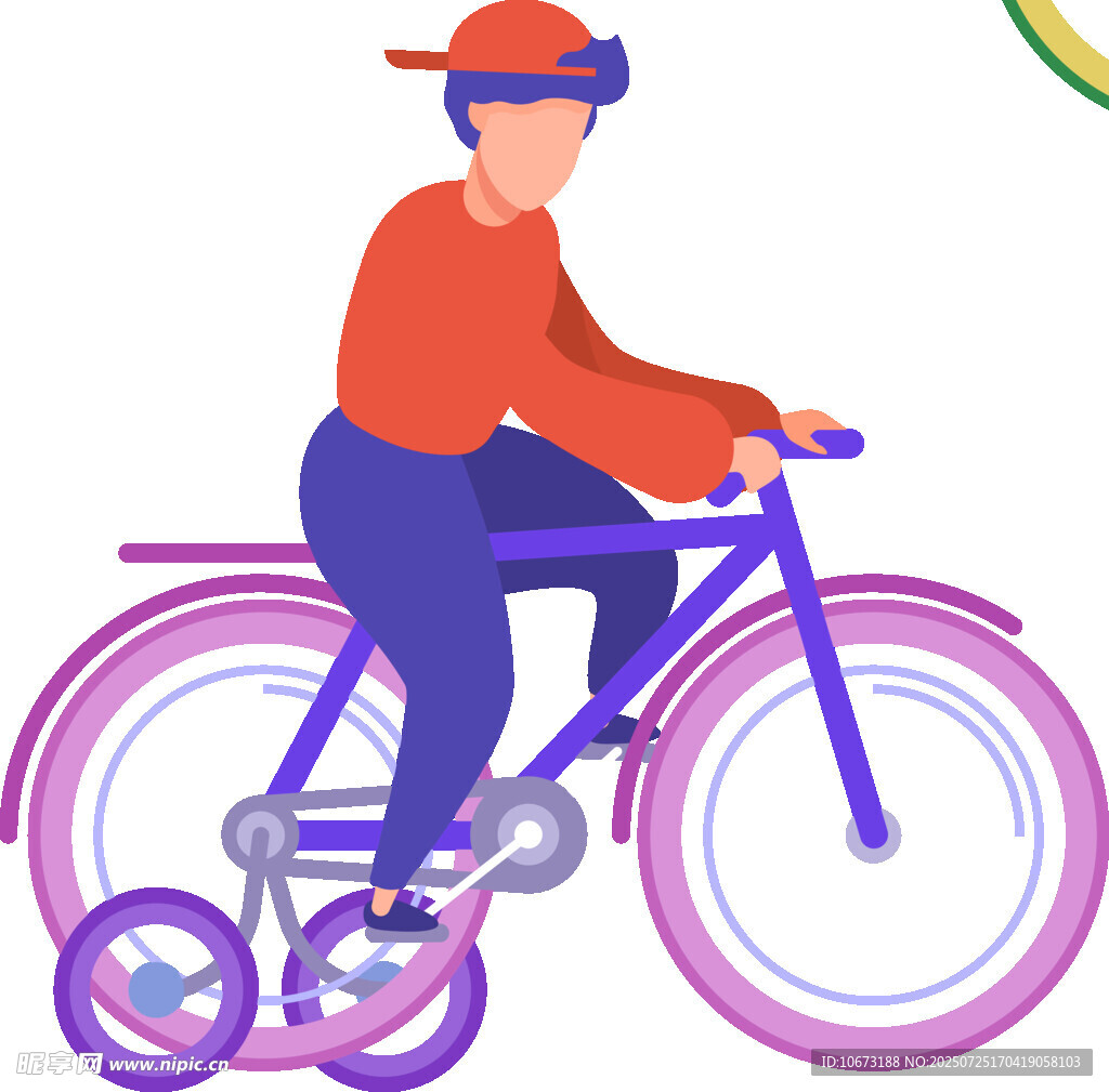 男孩騎行酷炫自行車
