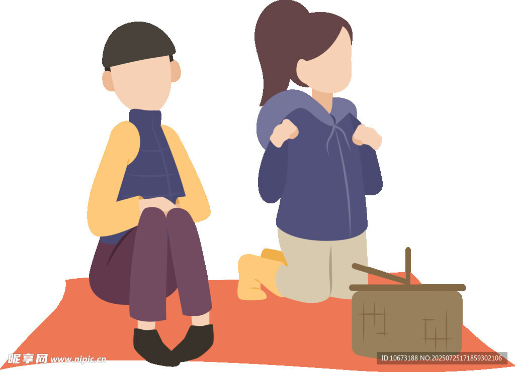 傳統(tǒng)服飾人物跪坐場(chǎng)景