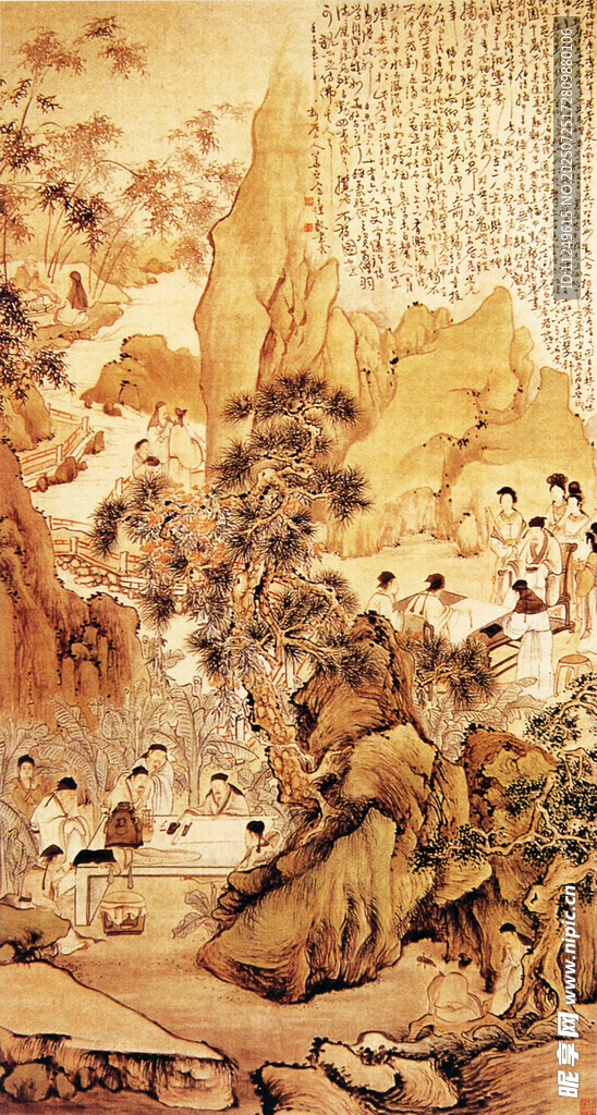 華喦西園雅集圖
