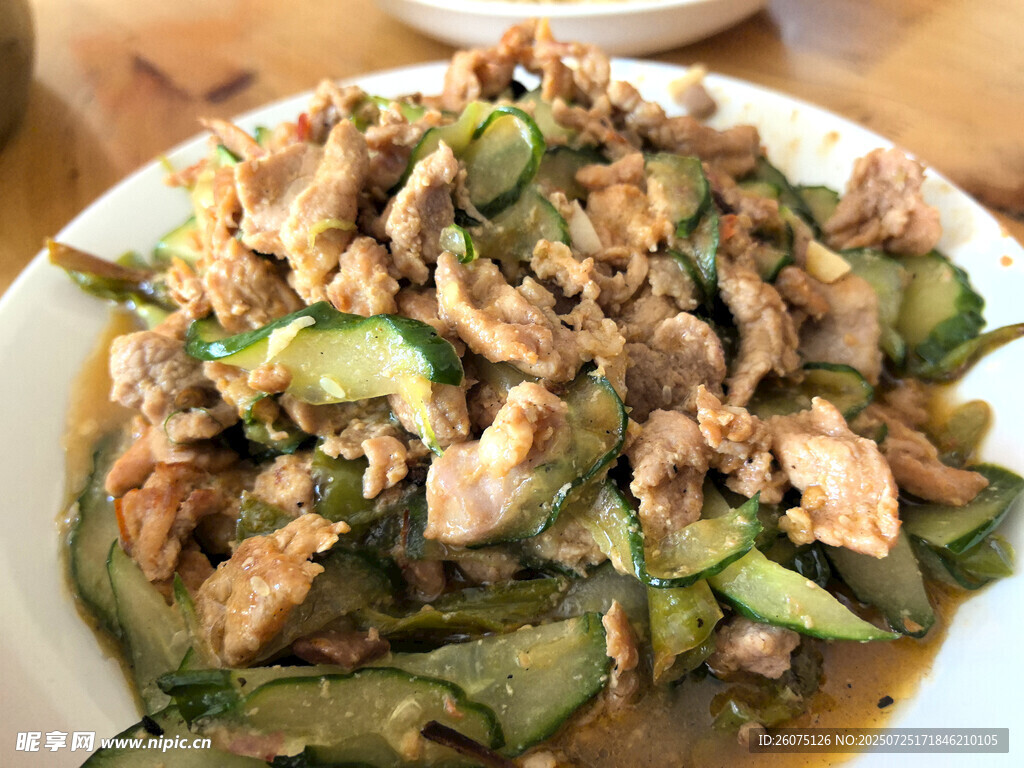 黃瓜炒肉片