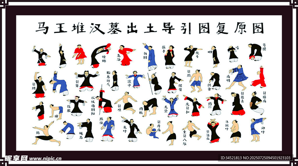 馬王堆漢墓出土導(dǎo)引圖