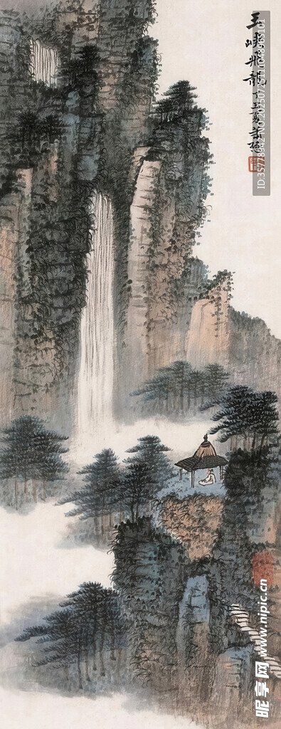 水墨山水國畫風(fēng)景圖