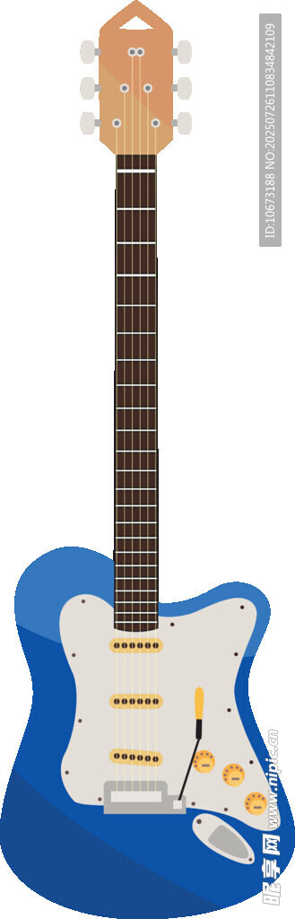 藍(lán)色電吉他特寫