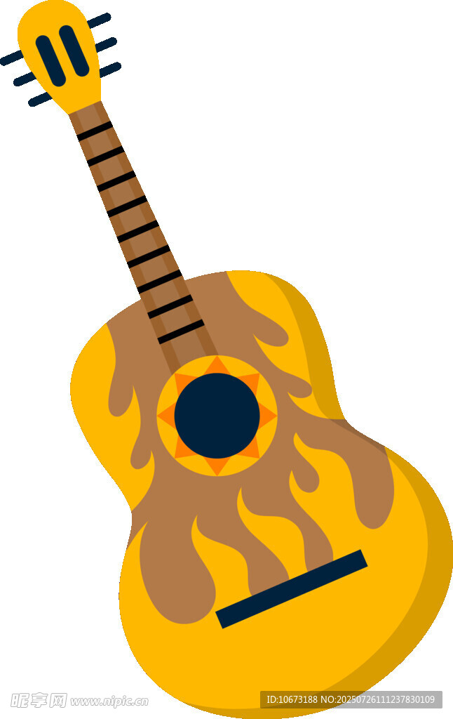 火焰吉他插畫(huà)