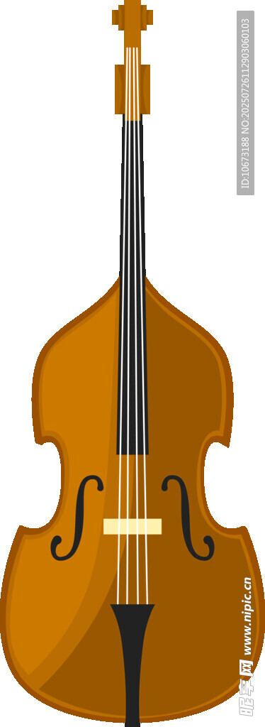 古典低音提琴樂器圖