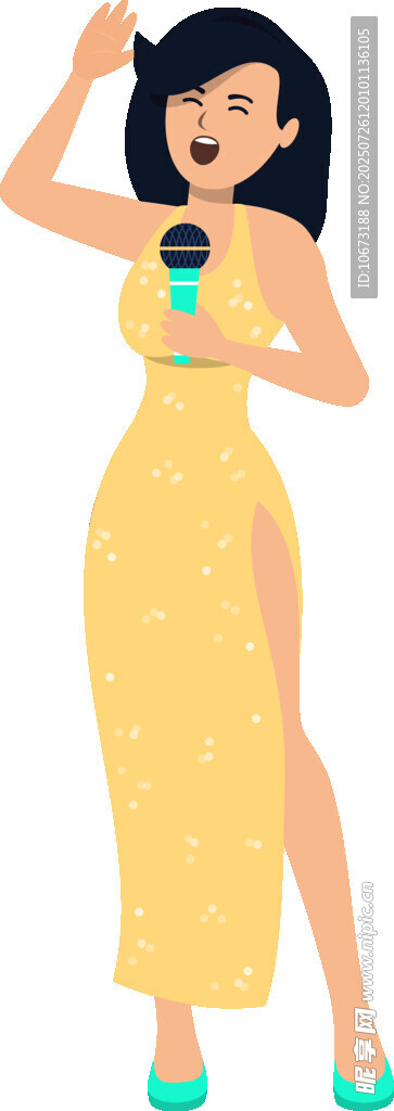 時尚女子手持手機優(yōu)雅站立