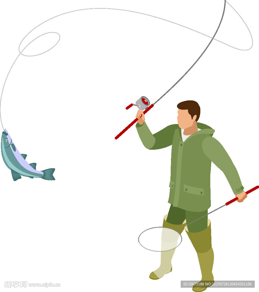 男子河邊釣魚收獲滿滿