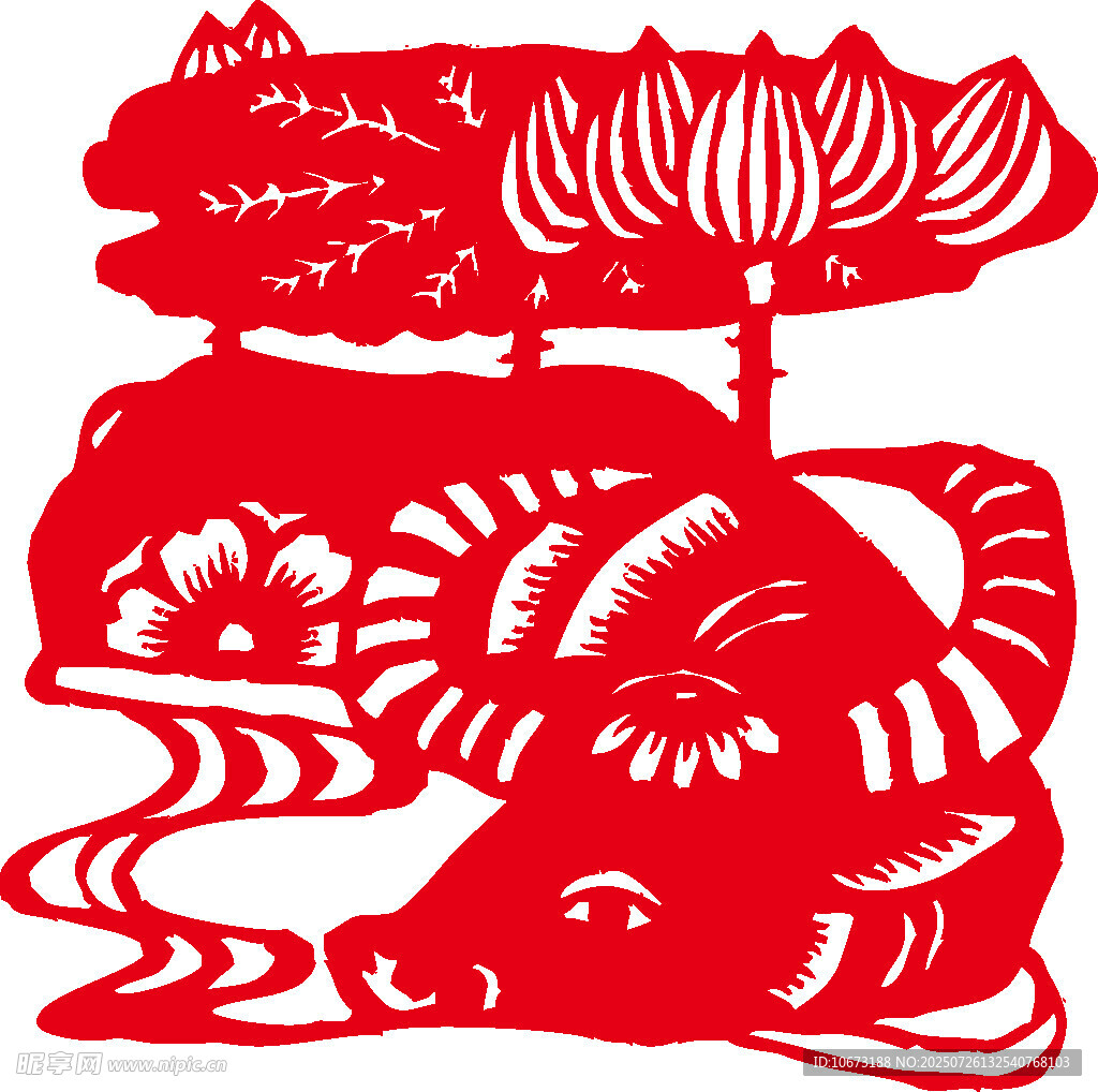 牛年剪紙藝術(shù)作品