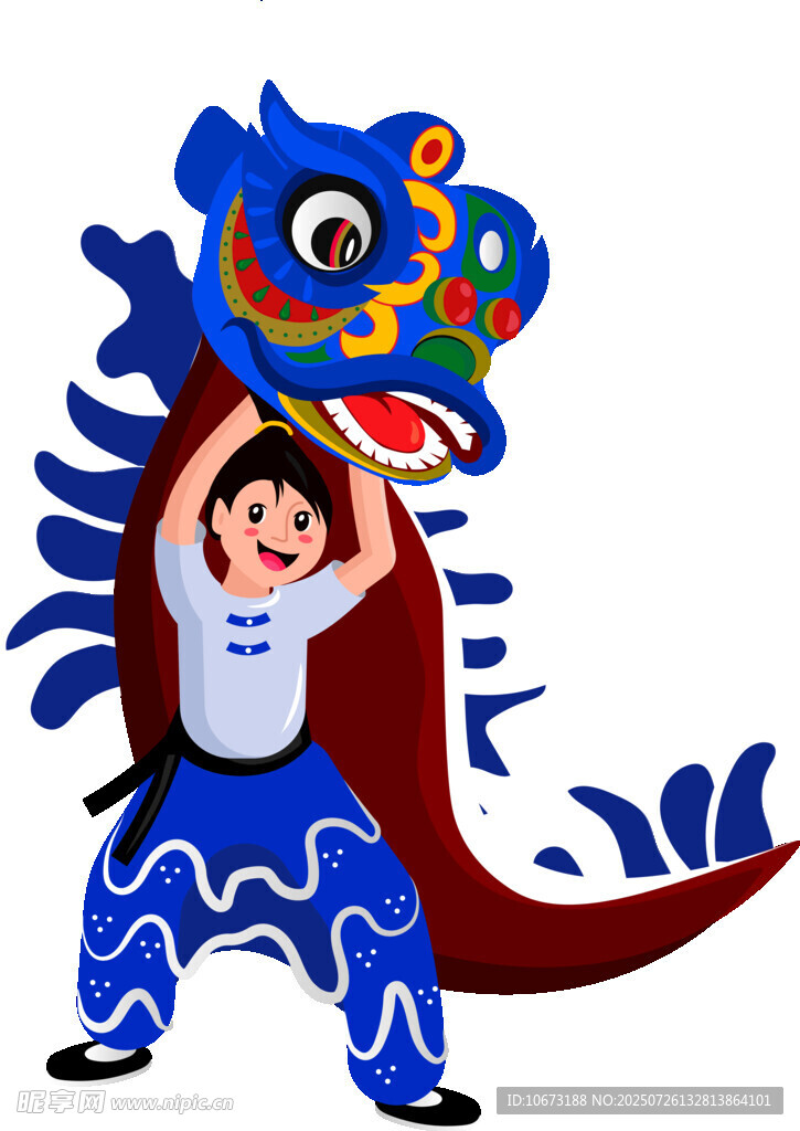 小孩舞龍頭