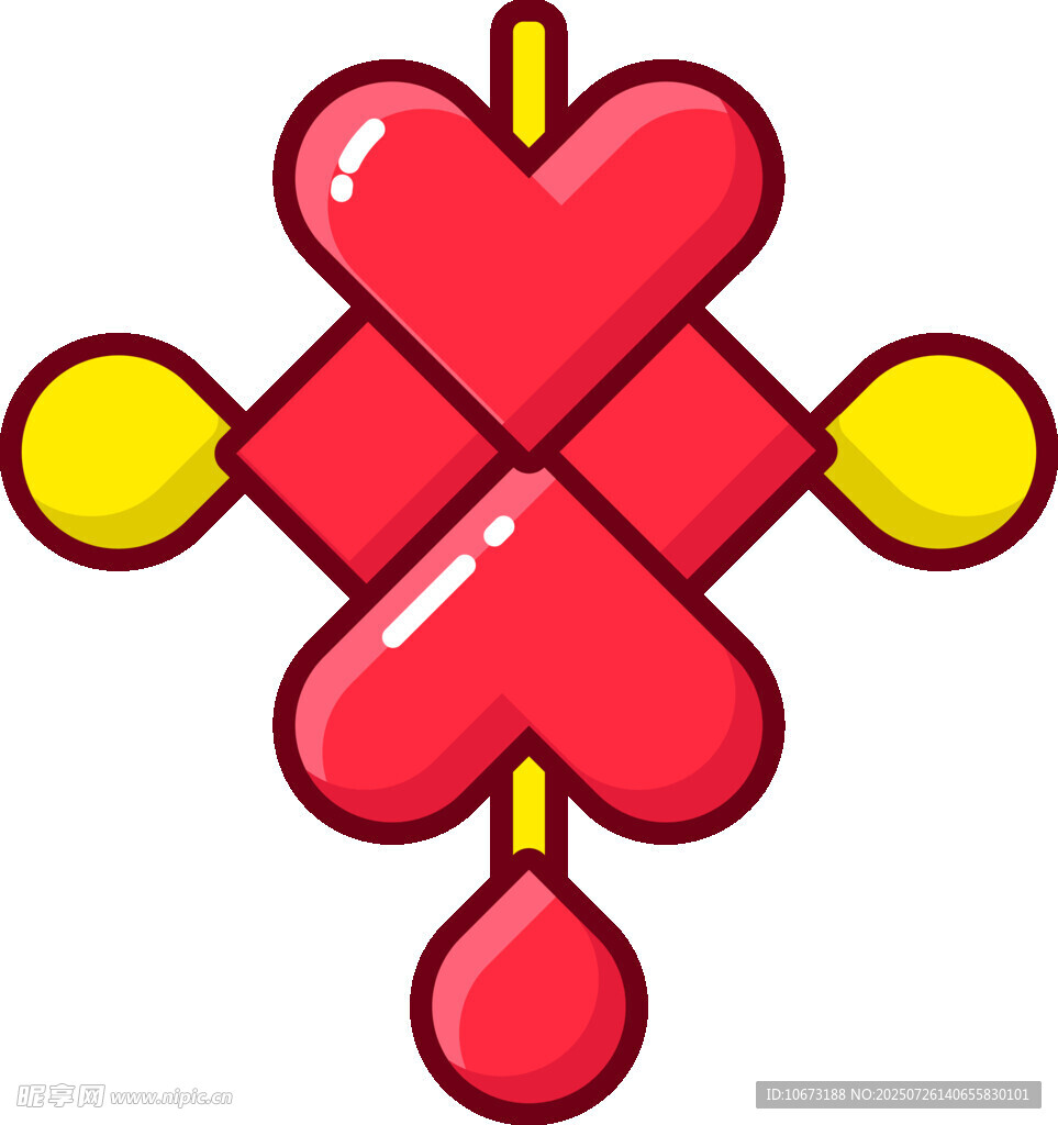 可愛中國(guó)結(jié)圖案設(shè)計(jì)