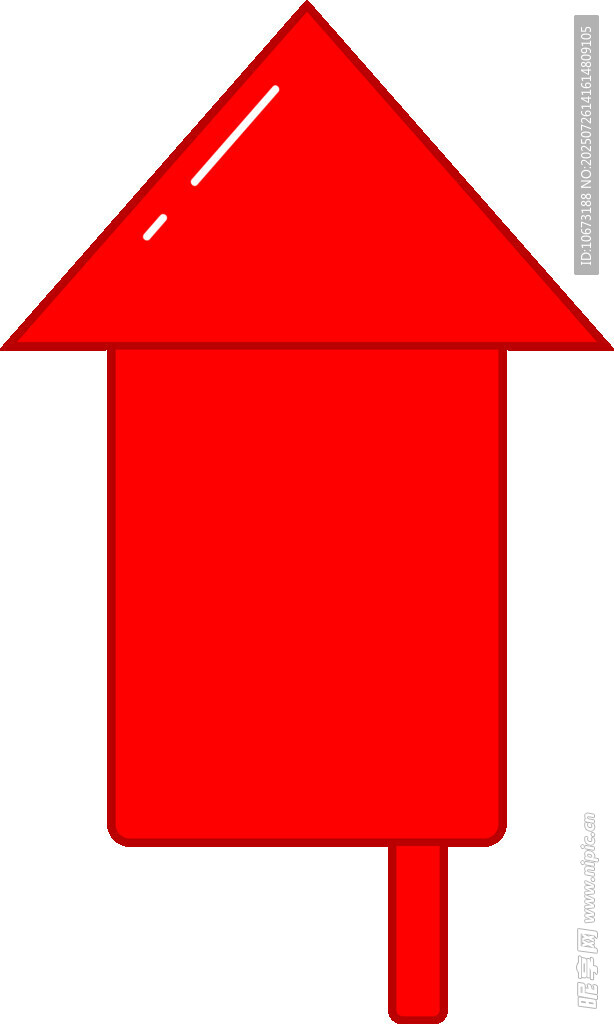 紅色箭頭形標(biāo)識(shí)