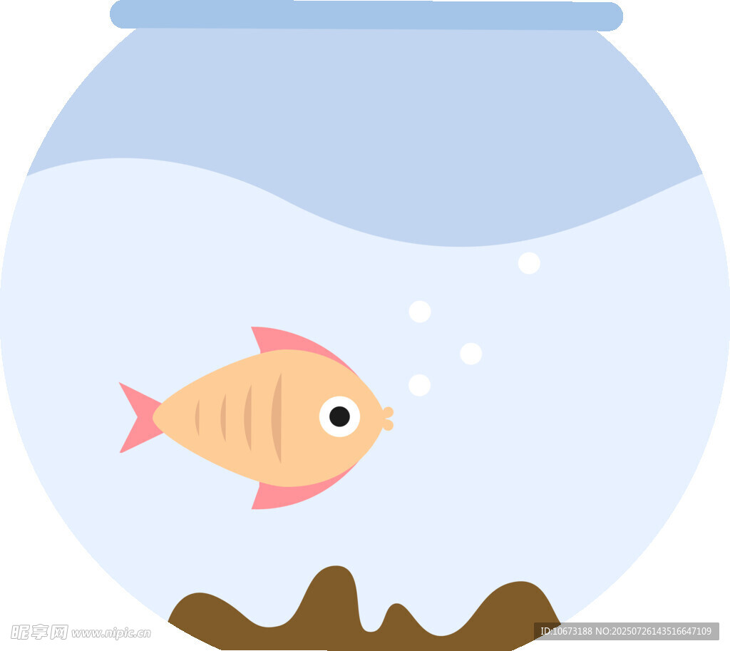 玻璃魚缸中的可愛小魚