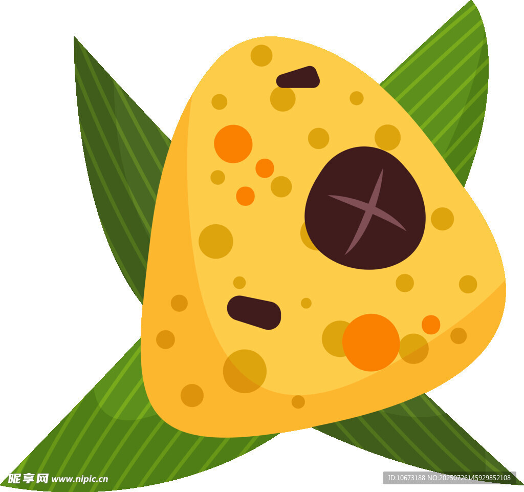 卡通風(fēng)格美味粽子插畫(huà)