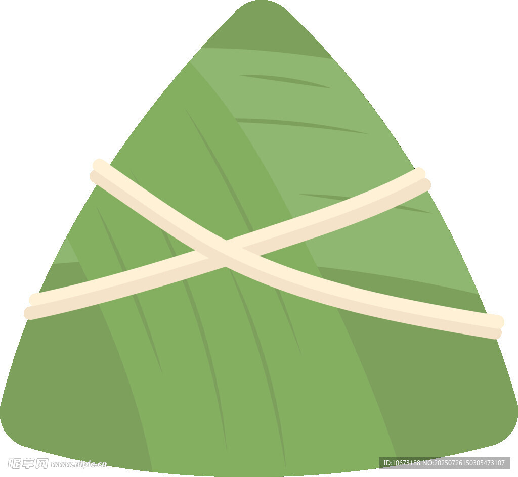 卡通風(fēng)格三角形粽子
